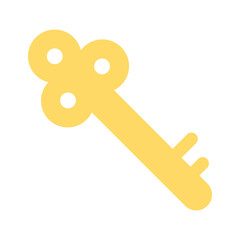 A trendy icon of private key, protection key vector design