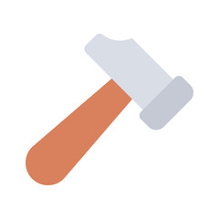 Hammer Icon in trendy design isolated on white background