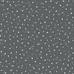 Venetian Seamless Texture. Mosaic Terrazzo Italian Design. Gray Marble Glass Background. Vector Wall Granite Pattern. Terrazzo White Mosaic Pattern. White Seamless Irregular Art. Floor Abstract Print