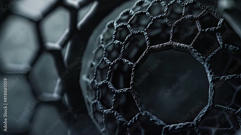 Poster gleaming elegance: close-up of metallic object against a soft blur