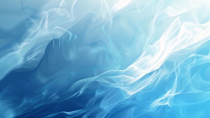 Abstract image of smooth blue gradient movement with a soft white gradient creating a sense of motion