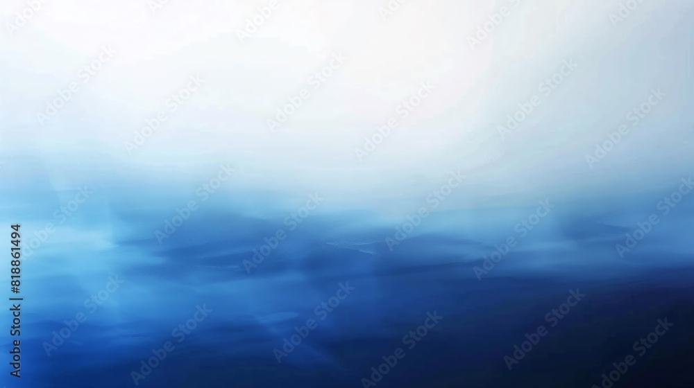Poster abstract image of smooth blue gradient movement with a soft white gradient creating a sense of motio