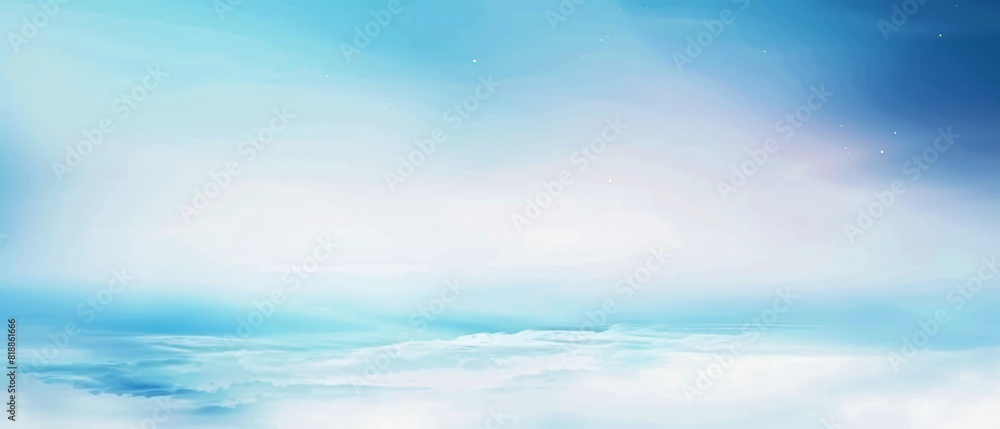 Poster abstract image of smooth blue gradient movement with a soft white gradient creating a sense of motio