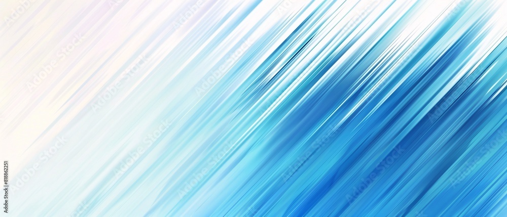 Poster abstract image of smooth blue gradient movement with a soft white gradient creating a sense of motio
