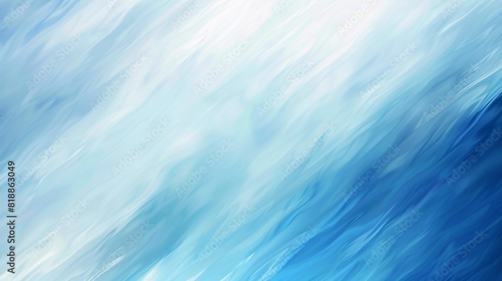 Poster abstract image of smooth blue gradient movement with a soft white gradient creating a sense of motio