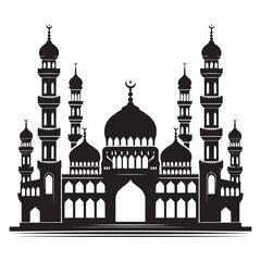 Mosque silhouette vector file