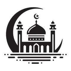 Mosque silhouette vector file