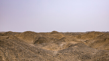 Jiuquan City, Gansu Province - Roads and power generation facilities in the Gobi Desert