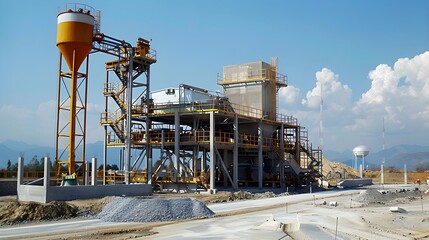Obraz premium A natural gas power plant is a type of power plant that uses natural gas to generate electricity. 