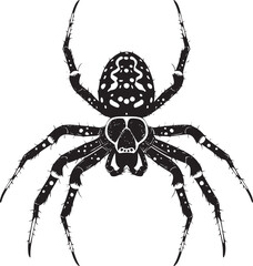 spider silhouette vector