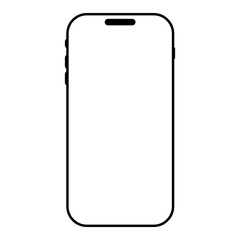 Smartphone diagram template. Mobile phone frame