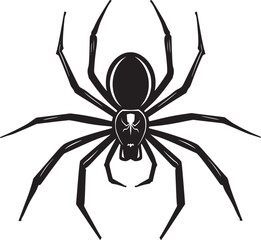 spider silhouette vector
