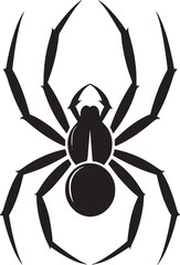 spider silhouette vector