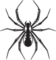 spider silhouette vector