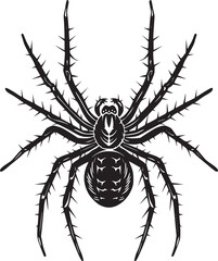 spider silhouette vector