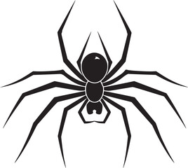 spider silhouette vector