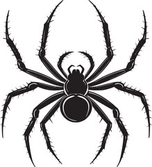 spider silhouette vector