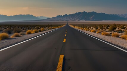 Fototapeta premium road in the mountains Generative Ai