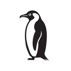 Penguin in cartoon, doodle style. Image for t-shirt, web, mobile apps and ui. Isolated 2d vector illustration in logo, icon, sketch style, Eps 10. AI Generative