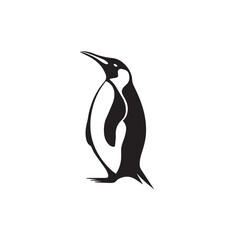 Obraz premium Penguin in cartoon, doodle style. Image for t-shirt, web, mobile apps and ui. Isolated 2d vector illustration in logo, icon, sketch style, Eps 10. AI Generative