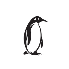 Obraz premium Penguin in cartoon, doodle style. Image for t-shirt, web, mobile apps and ui. Isolated 2d vector illustration in logo, icon, sketch style, Eps 10. AI Generative