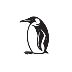 Fototapeta premium Penguin in cartoon, doodle style. Image for t-shirt, web, mobile apps and ui. Isolated 2d vector illustration in logo, icon, sketch style, Eps 10. AI Generative