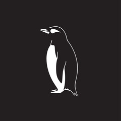 Obraz premium Penguin in cartoon, doodle style. Image for t-shirt, web, mobile apps and ui. Isolated 2d vector illustration in logo, icon, sketch style, Eps 10. AI Generative