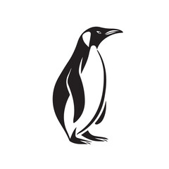 Obraz premium Penguin in cartoon, doodle style. Image for t-shirt, web, mobile apps and ui. Isolated 2d vector illustration in logo, icon, sketch style, Eps 10. AI Generative
