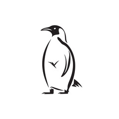 Fototapeta premium Penguin in cartoon, doodle style. Image for t-shirt, web, mobile apps and ui. Isolated 2d vector illustration in logo, icon, sketch style, Eps 10. AI Generative
