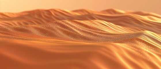 Tranquil Dunes: Soft, calming waves of sand ripple gently across the desert expanse, soothing the soul with their serene rhythm.
