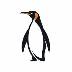 Fototapeta premium Penguin in cartoon, doodle style. Image for t-shirt, web, mobile apps and ui. Isolated 2d vector illustration in logo, icon, sketch style, Eps 10. AI Generative