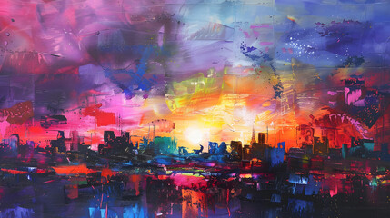 Naklejka premium colorful summer