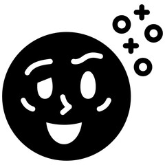 Fototapeta premium drunk solid icon