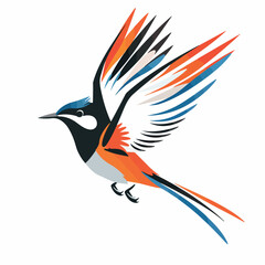 Finch in cartoon, doodle style. Image for t-shirt, web, mobile apps and ui. Isolated 2d vector illustration in logo, icon, sketch style, Eps 10. AI Generative