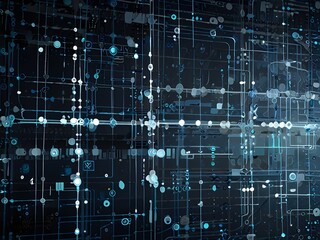 Digital network, blue and white, tech texture, generative AI