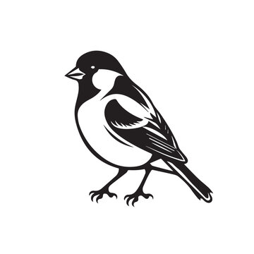 recommend clip art: Finch in cartoon, doodle style. Image for t-shirt, web, mobile apps and ui. Isolated 2d vector illustration in logo, icon, sketch style, Eps 10. AI Generative