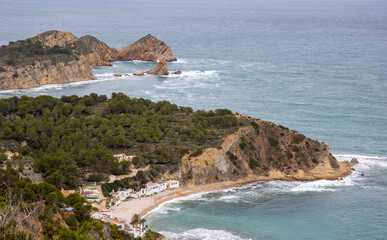 Mirador de La Falzia, panoramic point where you can see much of Xàbia's coastline, from Cap de...