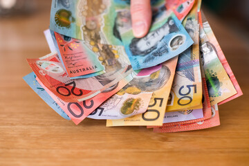 a fan of Australian money notes