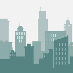 city skyline vector silhouette