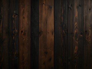 Vintage wood, dark brown and black, rustic texture, generative AI