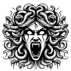 Angry medusa