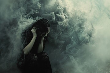 Sad woman portrait 