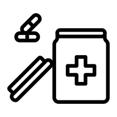 Obraz premium medicine ilustration icon