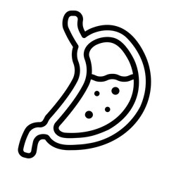 icon illustration of an stomach