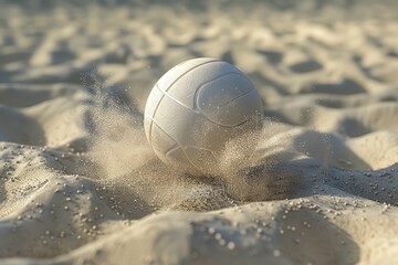 Dynamic Beach Volleyball Impact with Realistic Sand Dispersion for Sports Animation Design