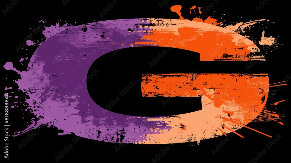 Poster create a dynamic and vibrant photography logo with a colorful g symbol surrounded by abstract shapes
