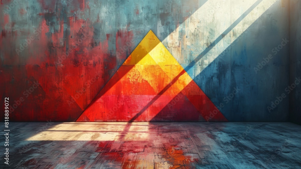 Fototapete create a visual representation of the pythagorean theorem and its relationship to trigonometry, high