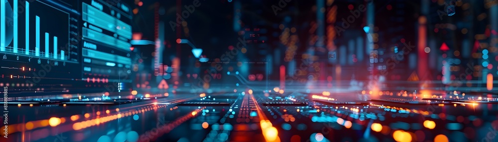 Poster dynamic business analytics dashboard showcasing real time performance insights for informed decision