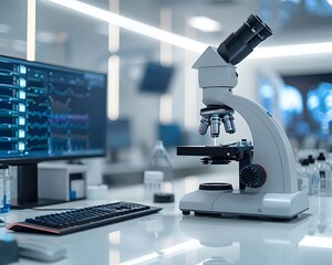 Advanced High Tech Medical Laboratory with Cutting Edge Diagnostic Equipment