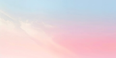 Soft gradient background transitioning from blush to sky blue, creating a serene atmosphere, perfect for wellness products or calming beauty items